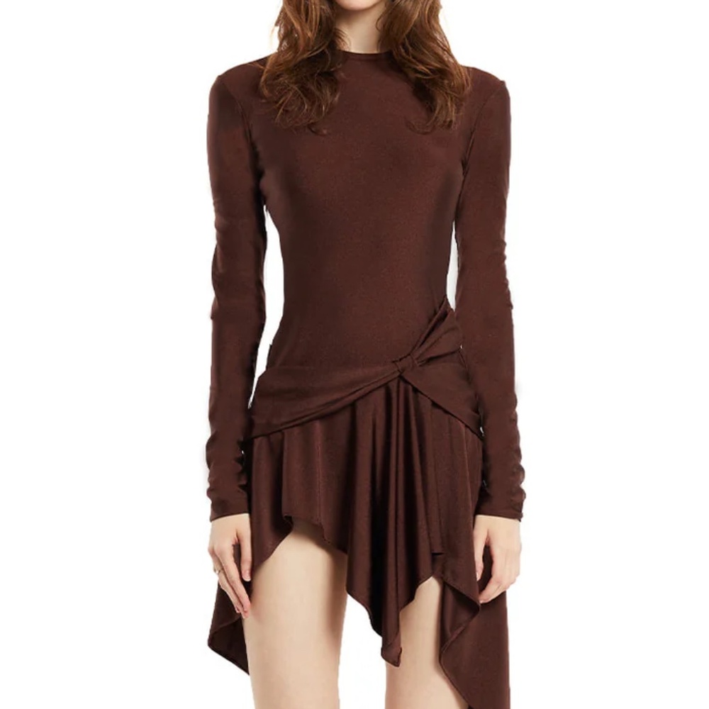Mother of All 'Arya' Dress in Brown (NWT)
